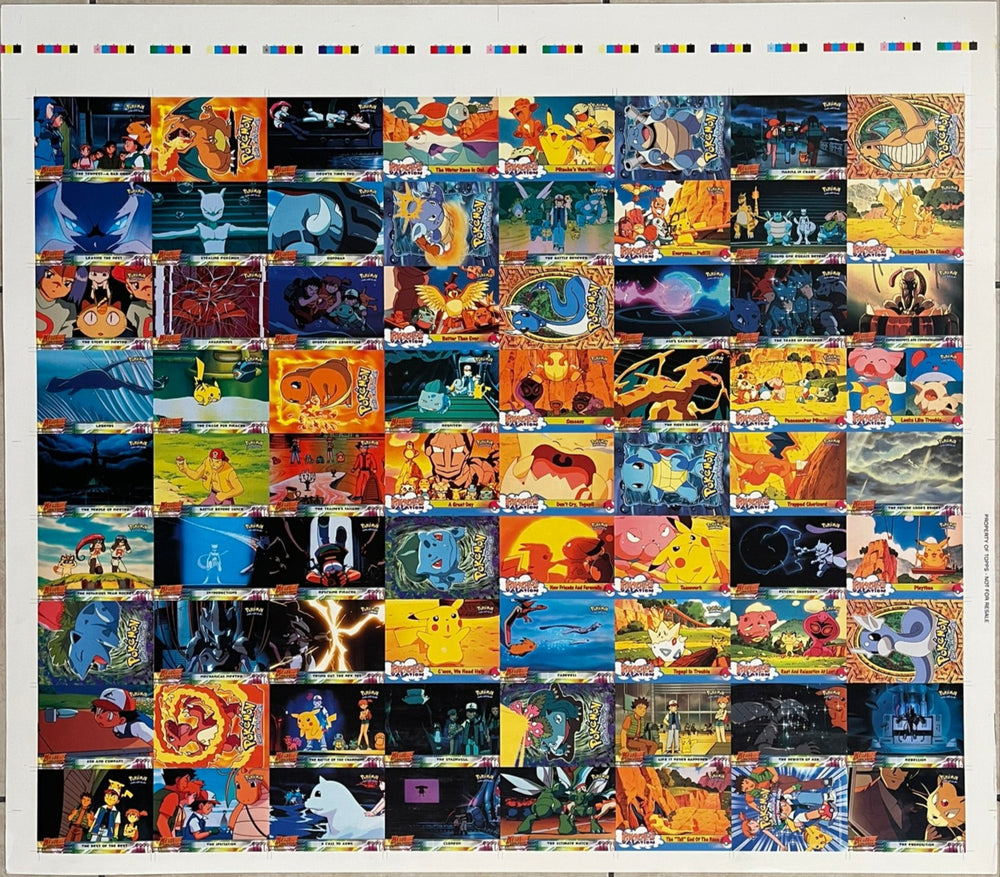 Topps 1999 Pokémon The First Movie Uncut Sheet - 1 of 2