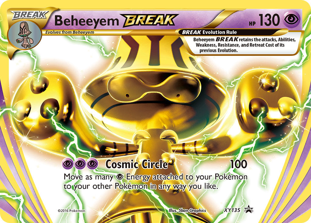 pokemon beheeyem card Pokemon X and Y Promo Rare Holo BREAK Beheeyem BREAK XY135