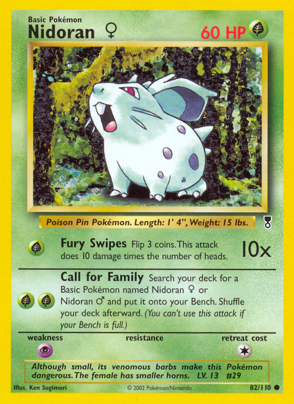 female pokemon cards Nidoran (82/110) (Female) [Legendary Collection]