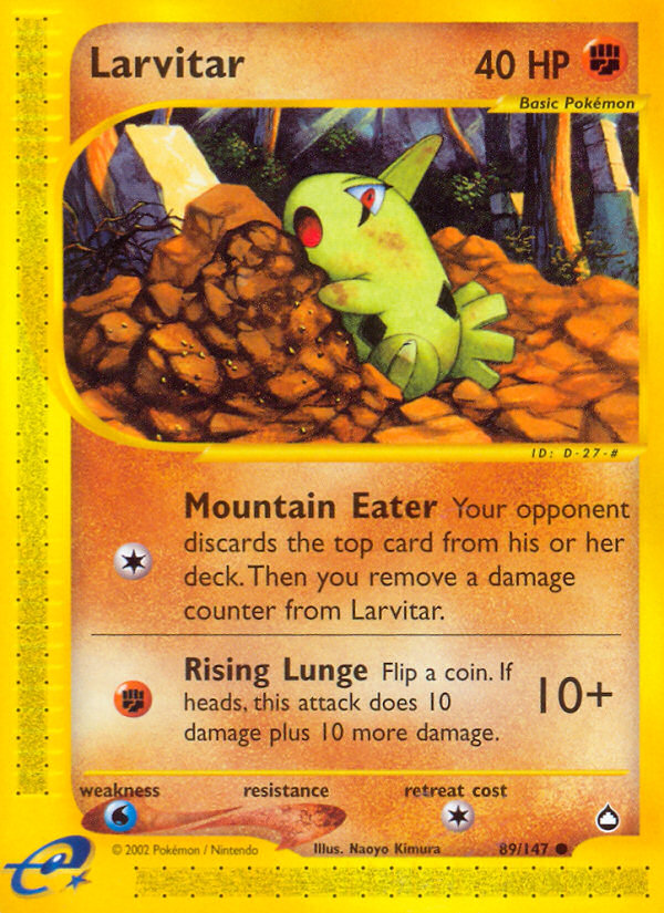 larvitar pokemon card price (89/147) [Aquapolis] The item may be Deck:Witherbloom Pestilence Magic The Gathering: Phyrexia PSA GEM MT 10