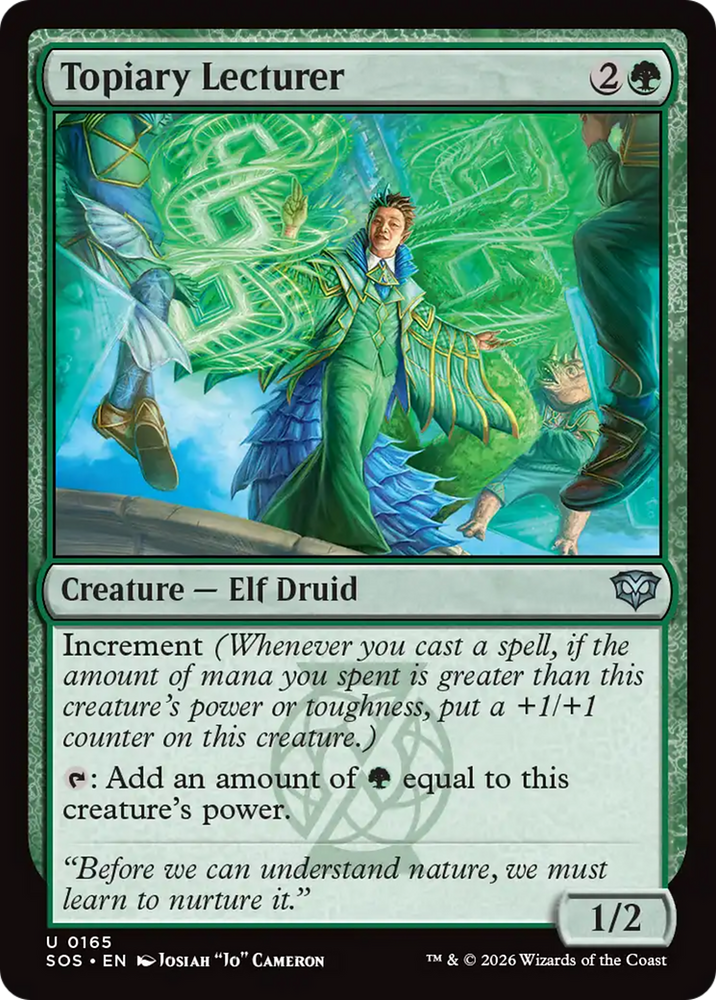 Topiary Lecturer [Secrets of Strixhaven]