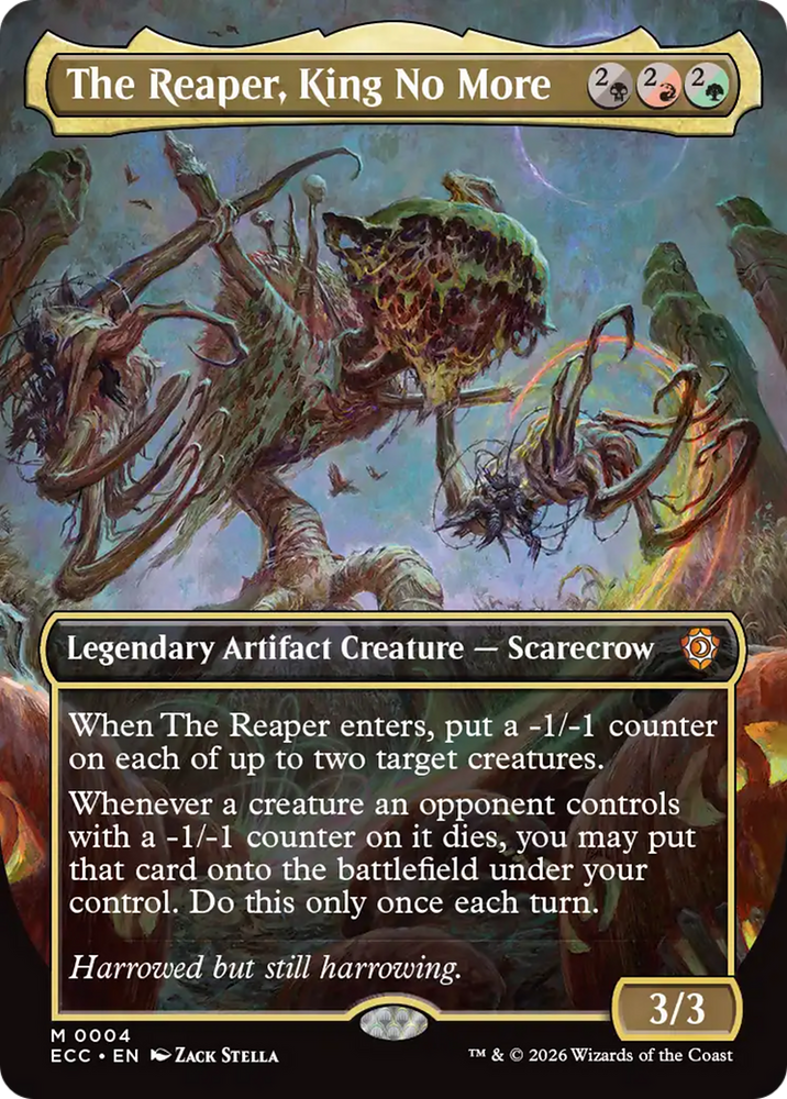 The Reaper, King No More (Borderless) [Lorwyn Eclipsed Commander]