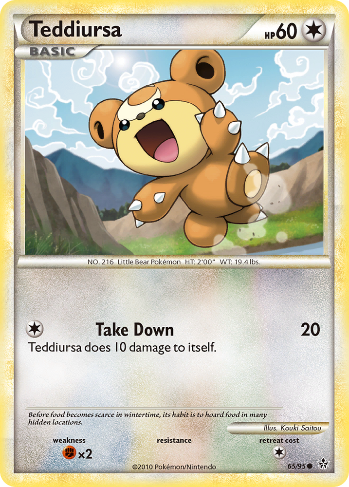 Teddiursa (65/95) [HeartGold & SoulSilver: Unleashed]