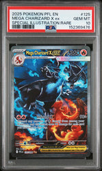 Pokemon Mega Charizard X EX Special Illustration Rare 125/094 PSA 10