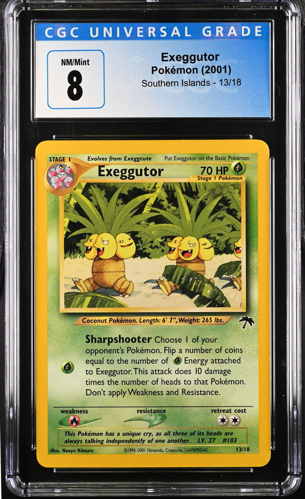 CGC 8 - 2001 Southern Islands Exeggutor 13/18