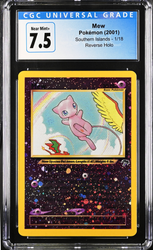 CGC 7.5 - 2001 Southern Islands Mew 1/18 REVERSE HOLO