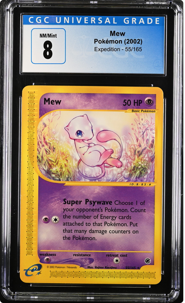 CGC 8 - 2002 e-Series Expedition Mew 55/165 RARE