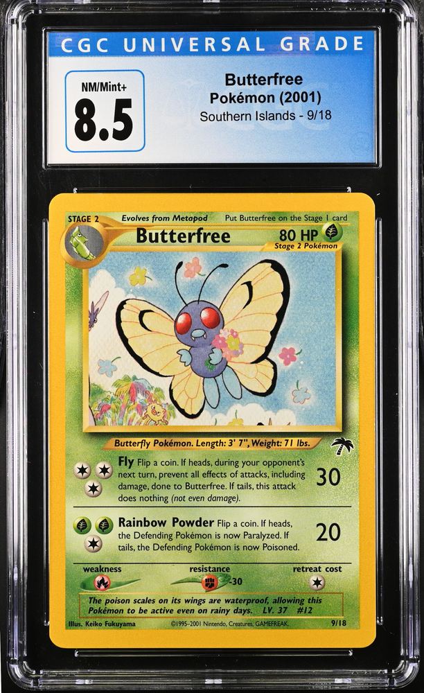 CGC 8.5 - 2001 Southern Islands Butterfree 9/18