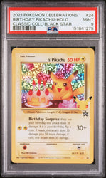 Pokemon Birthday Pikachu Holo Celebrations Classic Collection 24 PSA 9