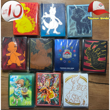 Pokemon Official TCG Sleeves (65ct) - Lot of 10x - Factory Sealed