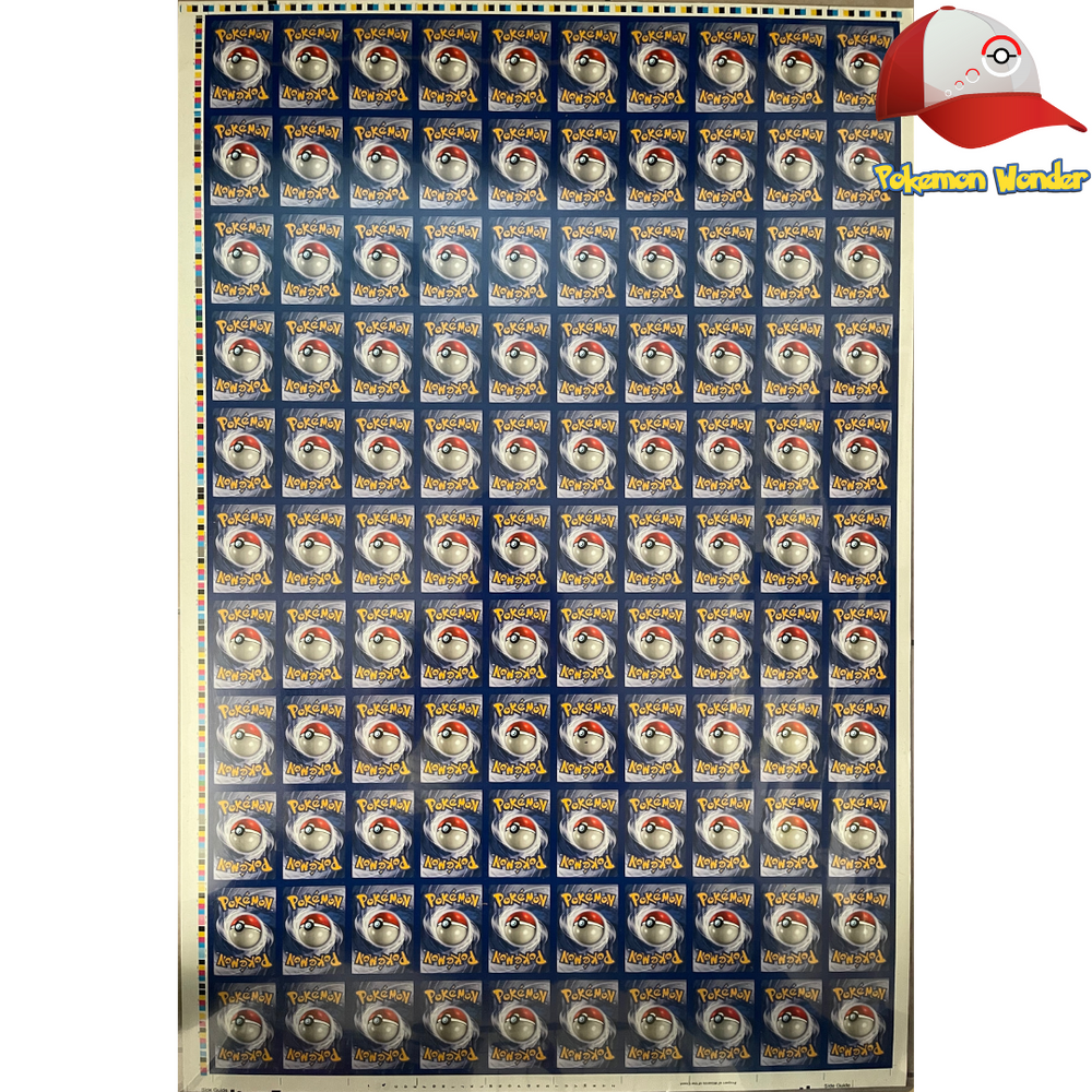 Wizards of the Coast 1999 Pokémon Card Uncut Fossil Holo Sheet KB Toys