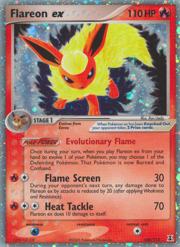 pokemon flareon ex card 146 131 Case Commemorate your favorite tabletop game with this Flareon EX 2016 Pokemon XY Generations Full Art Holo #RC28 Card Flareon ex - Delta Species