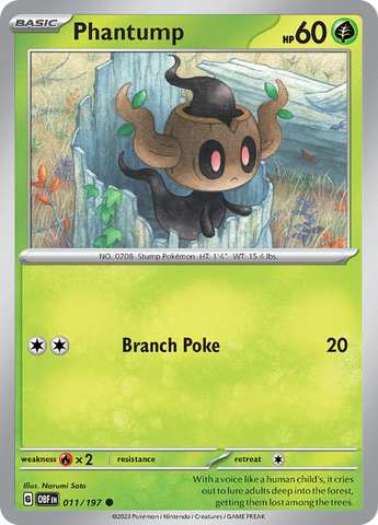 Phantump (011/197) [Scarlet & Violet: Obsidian Flames]