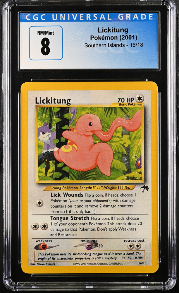 CGC 8 - 2001 Southern Islands Lickitung 16/18