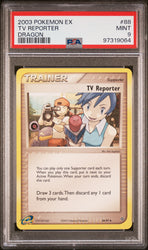 Pokemon TV Reporter 🔥POP 6🔥 2003 EX Dragon 88/97 PSA Mint 9