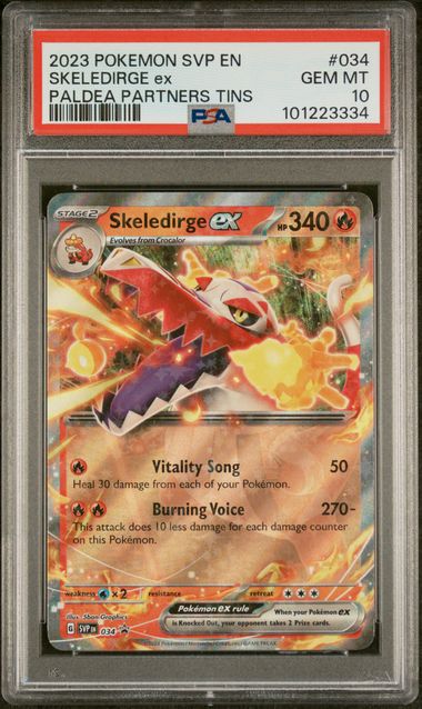 PSA 10 - 2023 S&V Black Star Promo Skeledirge ex SVP034 Pokemon Card