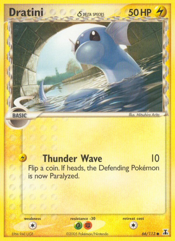 pokemon card dratini Dratini (66/113) (Delta Species) [EX: Delta Species]