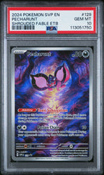 Pokemon Full Art Pecharunt 2024 S&V Black Star Promo 129 PSA Gem Mint 10