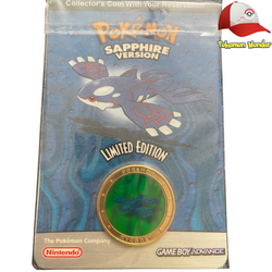 Nintendo Gameboy Advance Ruby (Groudon) & Sapphire (Kyogre) Limited Edition Coins - NM