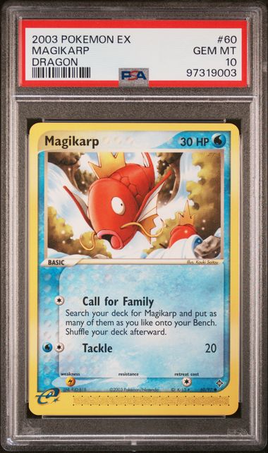 PSA 10 - 2003 EX Dragon 60/97 Magikarp Pokemon Card
