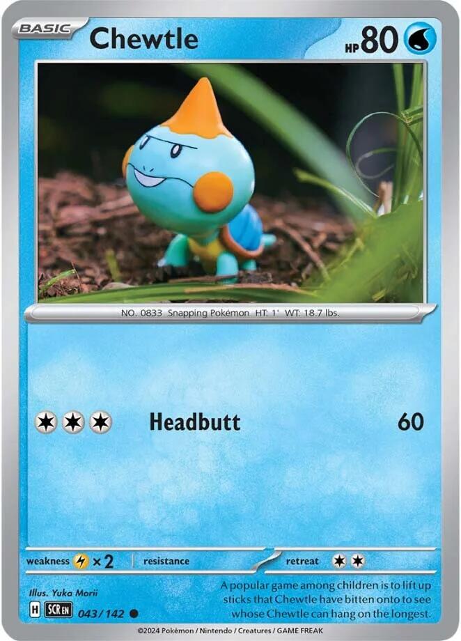 shiny chewtle pokemon card Pokmon TCG Shining Fates SV028/SV122 Holo Holo Rare Mint Colorless Retreat Cost Chewtle SHINY SV028/SV122 Shining Fates