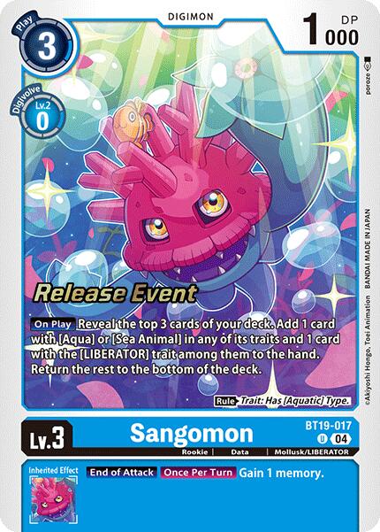Sangomon [BT19-017] [Release Special Booster Ver.2.0 Promos]