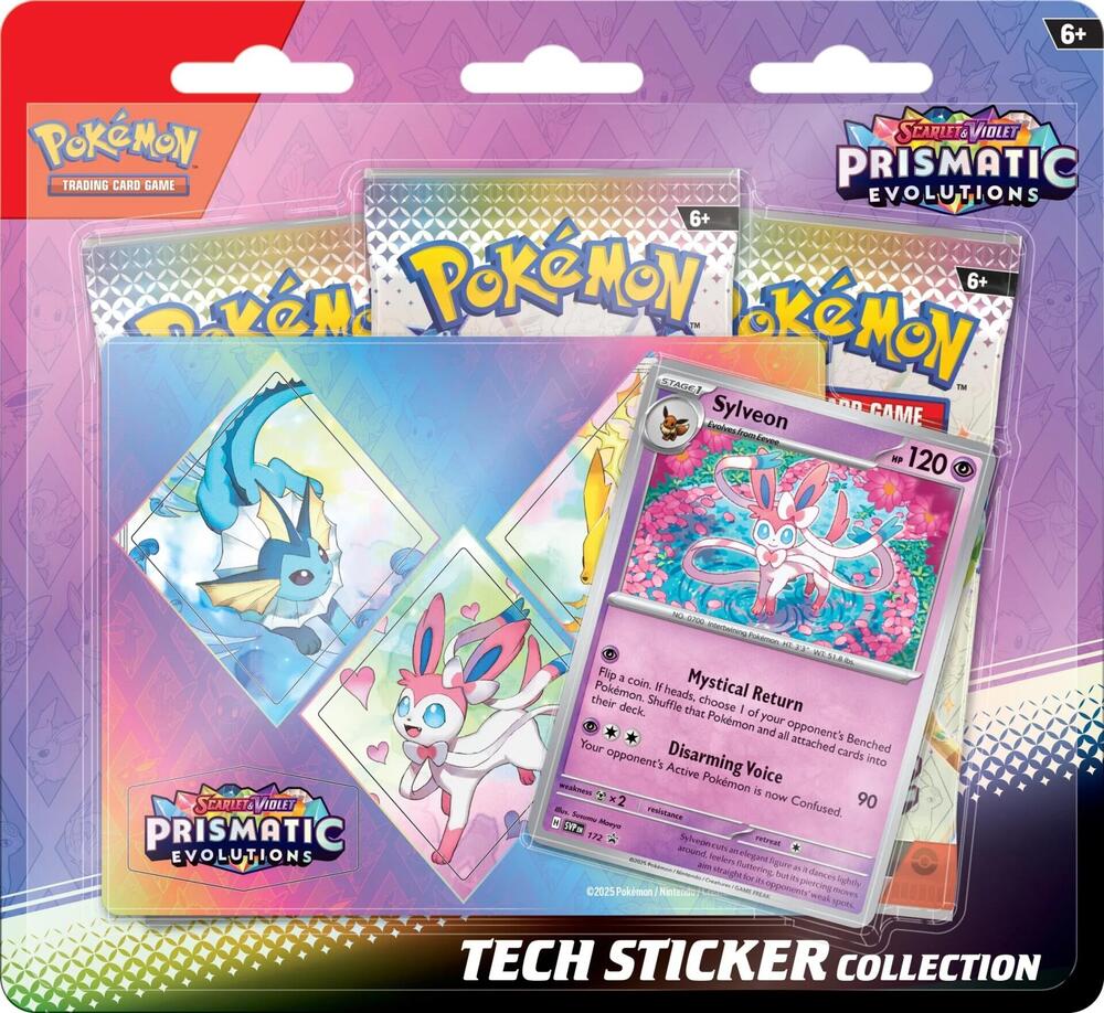 Prismatic Evolutions Sticker Collection: Sylveon - TCG Code Card