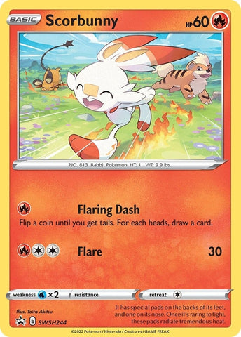 Scorbunny (SWSH244) [Sword & Shield: Black Star Promos]