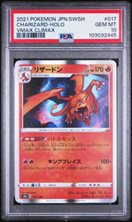 PSA 10 - 2021 Japanese Sword & Shield VMAX Climax Charizard 017/184 Holo