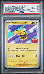 PSA 10 - 2024 S&V Black Star Promo Pikachu 155/SV-P Pikachu's Indonesian Journey Exclusive
