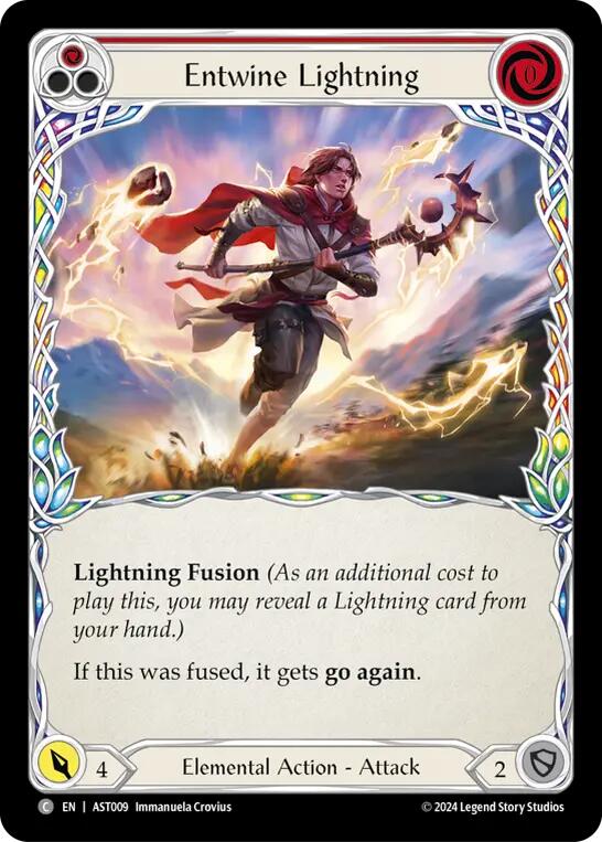 Entwine Lightning (Red) [AST009] (Armory Deck: Aurora)