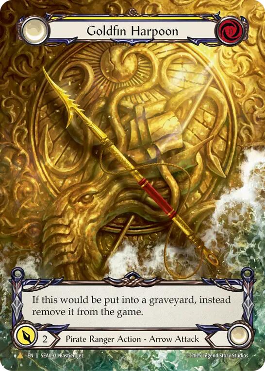 Goldfin Harpoon (Marvel) (Golden) [SEA093] (High Seas)  Cold Foil