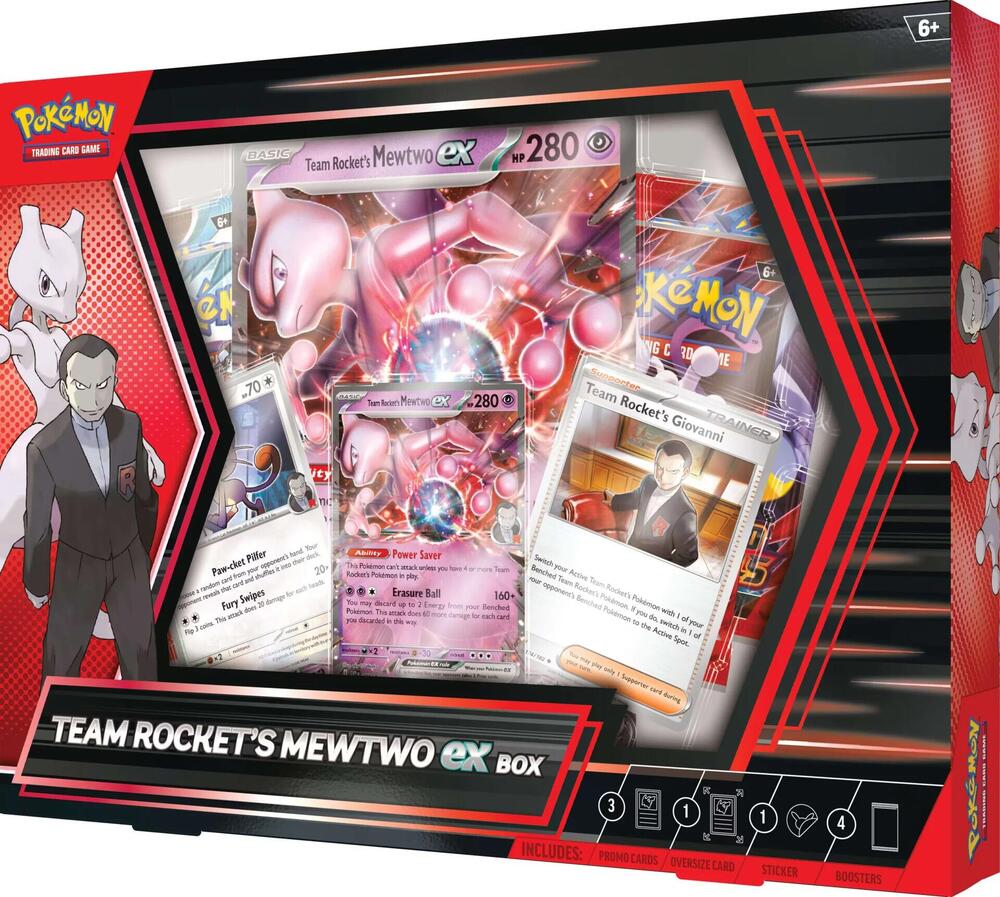 Team Rocket's Mewtwo ex Box - TCG Code Card