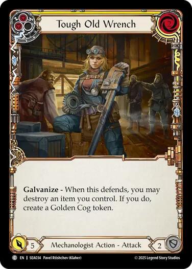 Tough Old Wrench (Yellow) [SEA034] (High Seas)