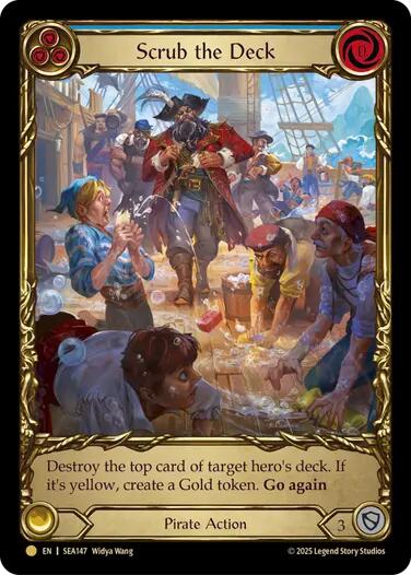 Scrub the Deck (Treasure) [SEA147] (High Seas)  Cold Foil