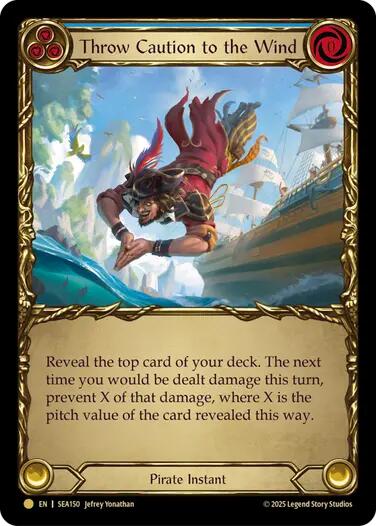 Throw Caution to the Wind (Treasure) [SEA150] (High Seas)  Cold Foil