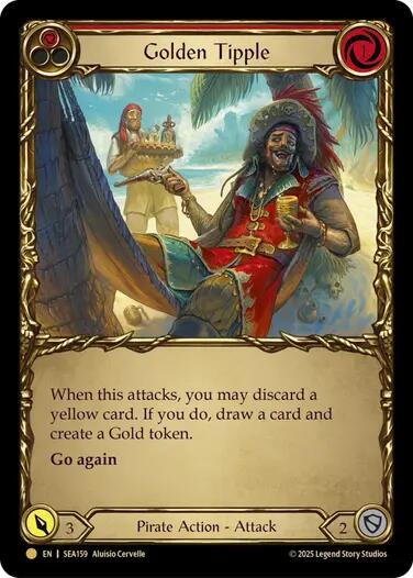 Golden Tipple (Red) (Treasure) [SEA159] (High Seas)  Cold Foil