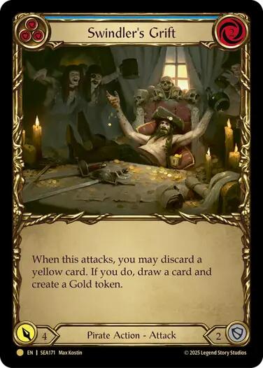 Swindler's Grift (Blue) (Treasure) [SEA171] (High Seas)  Cold Foil