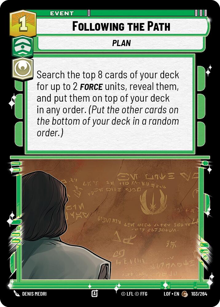 Following the Path (103/264) (103/264) [Legends of the Force]