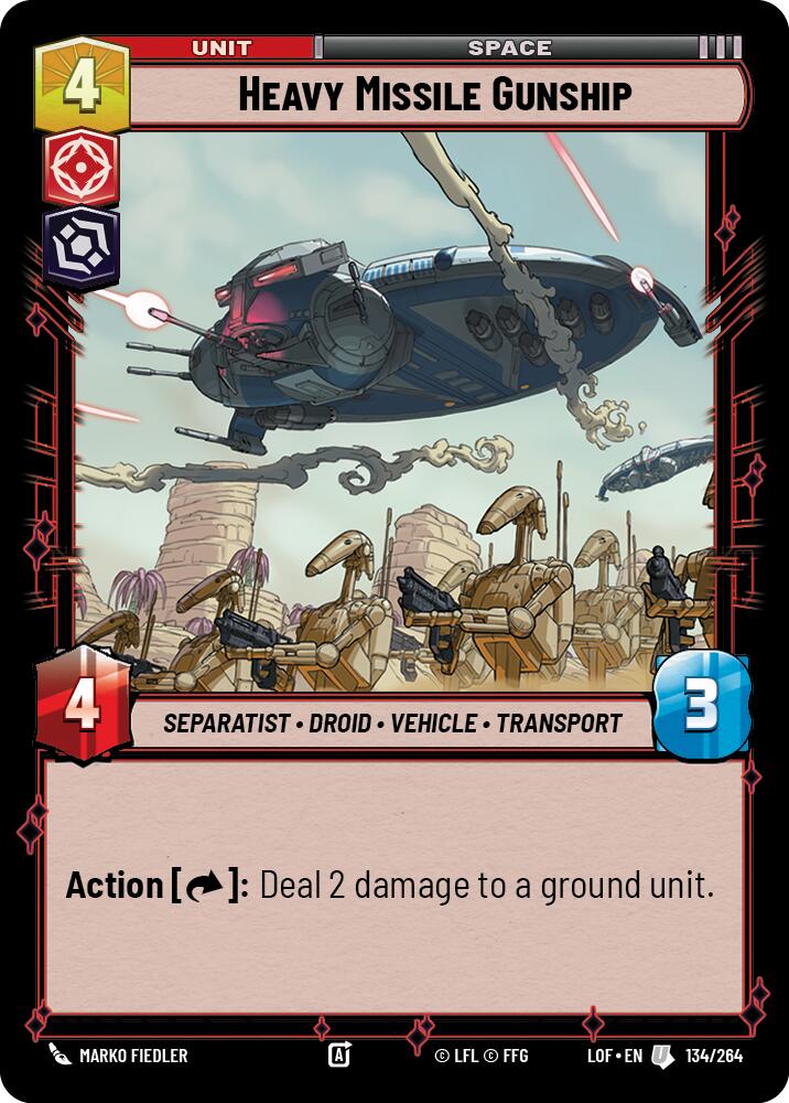 Heavy Missile Gunship (134/264) (134/264) [Legends of the Force]