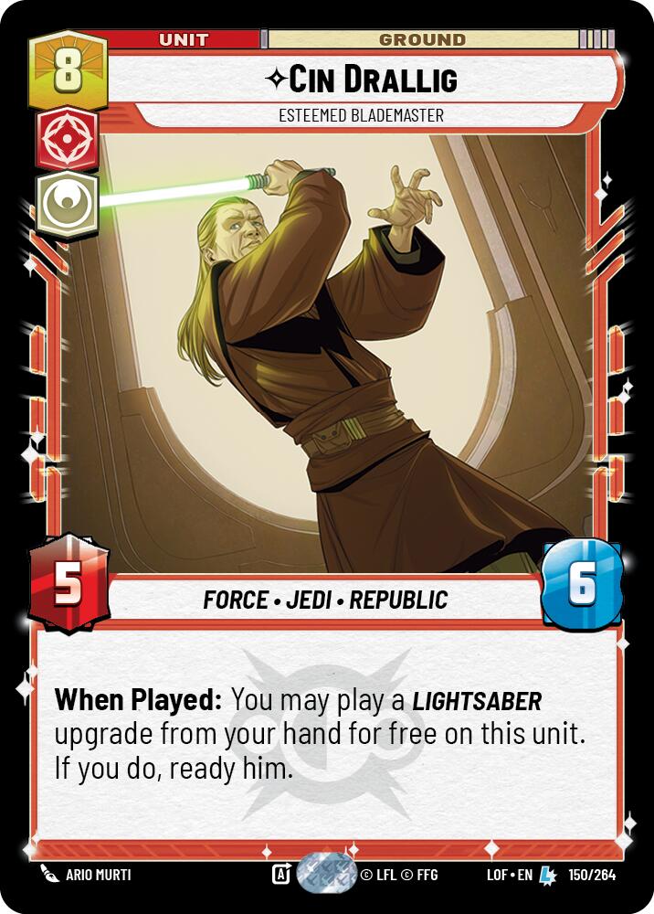 Cin Drallig - Esteemed Blademaster (150/264) (150/264) [Legends of the Force]