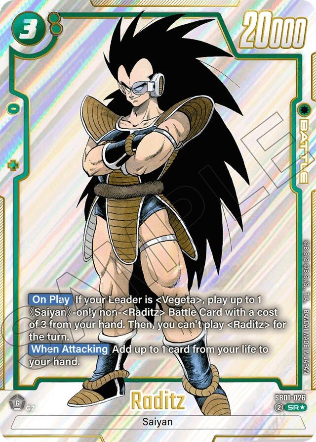 Raditz (SB01-026) (Alternate Art) [Manga Booster 01]