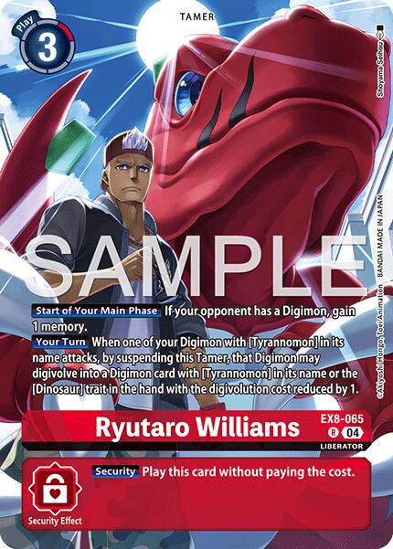 Ryutaro Williams [EX8-065] (Digimon Liberator Debuggers Set) [Chain of Liberation]