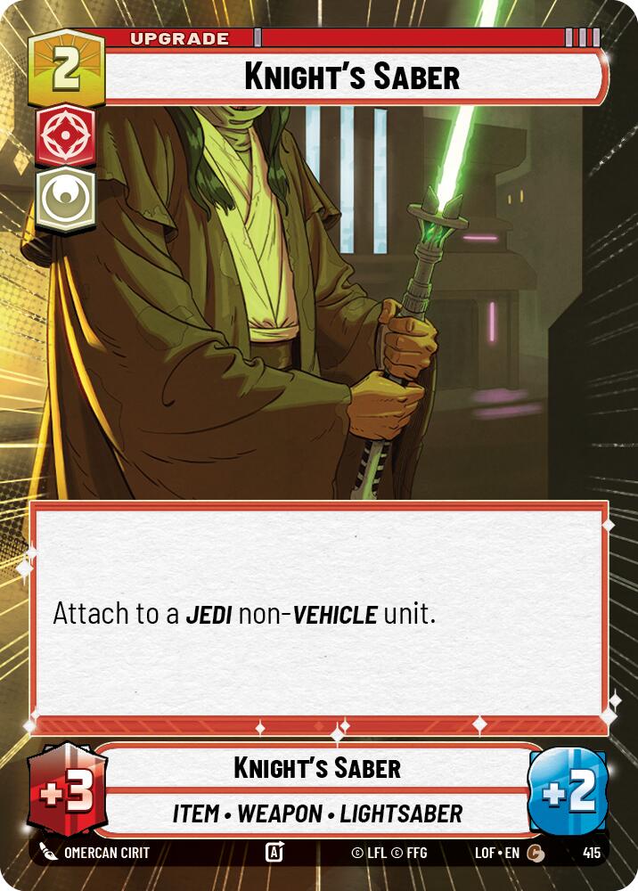 Knight's Saber (415) (Hyperspace) (415) [Legends of the Force]