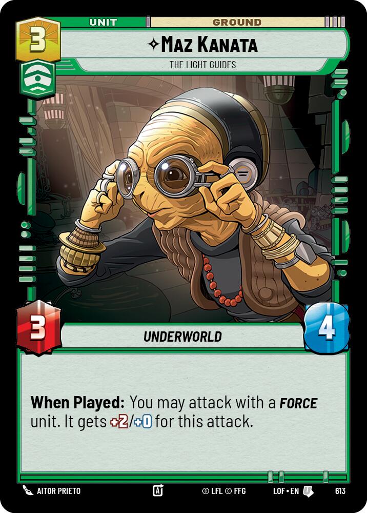 Maz Kanata - The Light Guides (613) (Foil) (613) [Legends of the Force]
