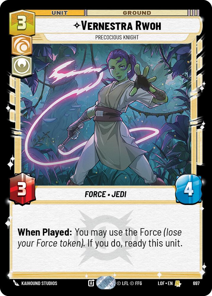 Vernestra Rwoh - Precocious Knight (697) (Foil) (697) [Legends of the Force]