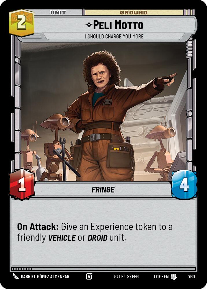 Peli Motto - I Should Charge You More (760) (Foil) (760) [Legends of the Force]