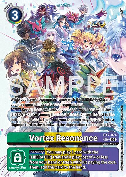 Vortex Resonance [EX7-074] (Digimon Liberator Debuggers Set) [Digimon LIBERATOR]