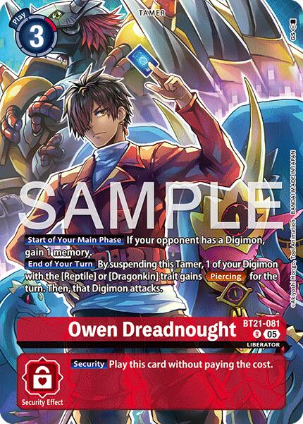 Owen Dreadnought [BT21-081] (Digimon Liberator Debuggers Set) [World Convergence]