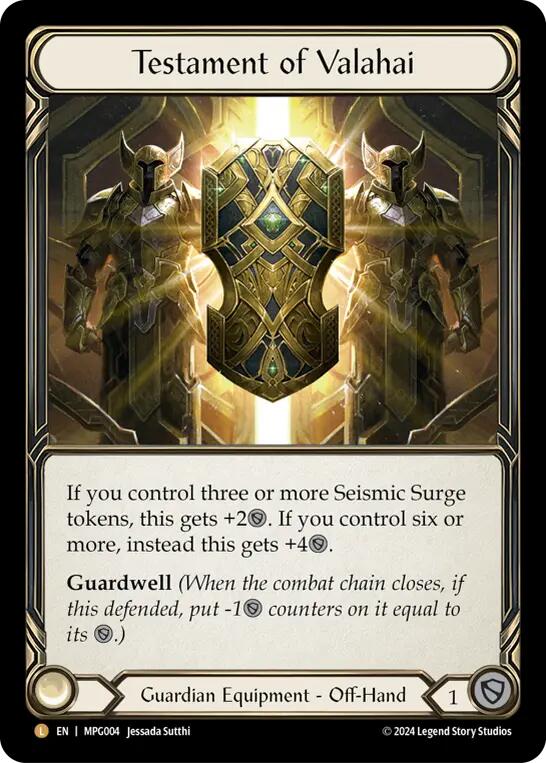 Testament of Valahai [MPG004] (Mastery Pack Guardian)  Rainbow Foil